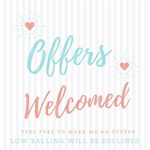 ☺️ Feel free to make me an offer